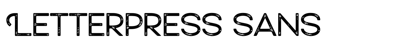 Letterpress Sans